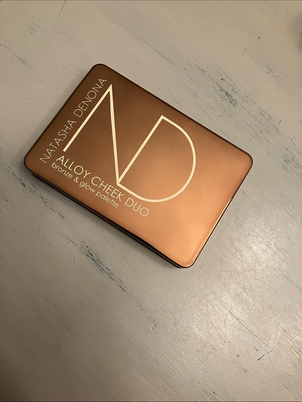Natasha Denona Alloy Cheek Duo - bronze & glow palette in Bronze Compact